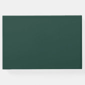 黒アゲモダンート金ゴールドスクリプトエメラルドグリーン ゲストブック (裏面)