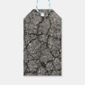 黒アスファルト通り舗装セメント ギフトタグ (正面)