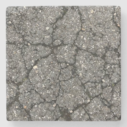 黒アスファルト通り舗装セメント ストーンコースター (正面)