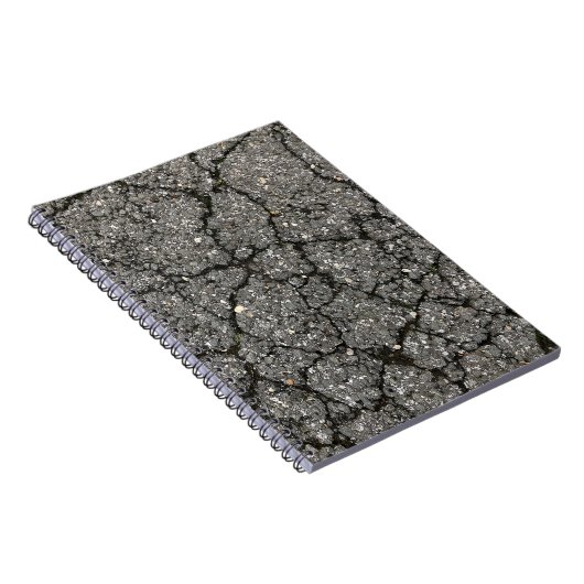 黒アスファルト通り舗装セメント ノートブック (右側)