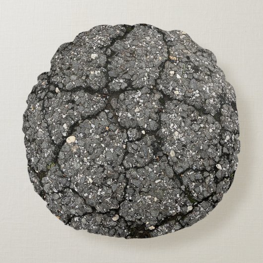 黒アスファルト通り舗装セメント ラウンドクッション (正面)