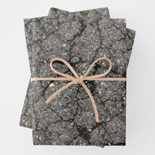 黒アスファルト通り舗装セメント ラッピングペーパーシート (インサイチュ)