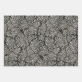黒アスファルト通り舗装セメント ラッピングペーパーシート (正面)