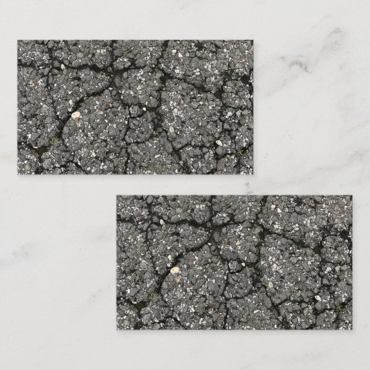 黒アスファルト通り舗装セメント 名刺 (正面/裏面)