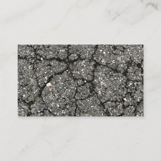 黒アスファルト通り舗装セメント 名刺 (正面)