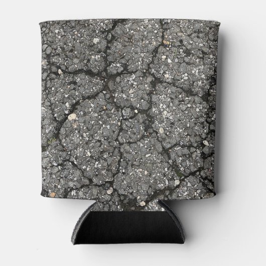 黒アスファルト通り舗装セメント 缶クーラー (正面)