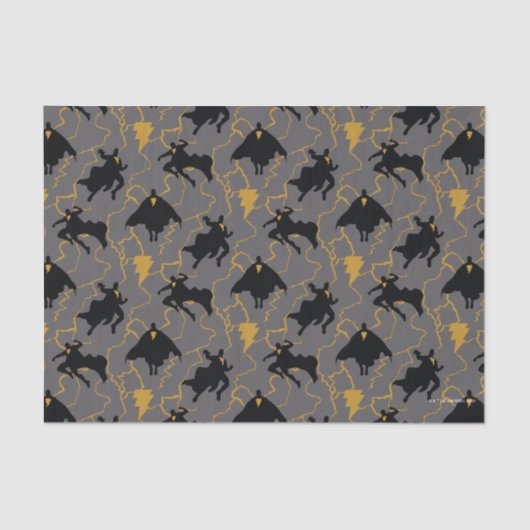 黒アダム稲妻シルエットパターン 薄葉紙 (正面)