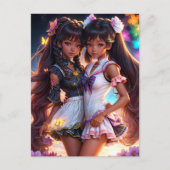 黒アニメガールズアニメコア ポストカード (正面)