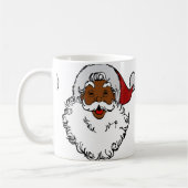 黒アフリカのサンタクロース・クリスマス コーヒーマグカップ (左)