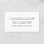 黒アフリカ女性広場ビジネスカード 名刺 (裏面)