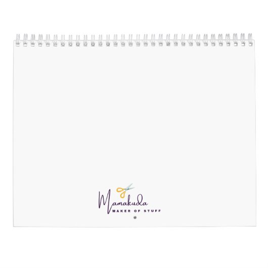 黒アフリカ系アメリカ人女性ポートレートカレンダー カレンダー (裏面)