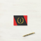 黒アメリカ伝統国旗のポストイットノート ポストイット (デスク上)