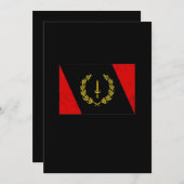 黒アメリカ伝統国旗1967年アフリカ系アメリカ人 セーブザデート (正面/裏面)