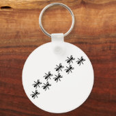 黒アリの跡 キーホルダー (正面)