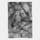 黒アルコールインク キッチンタオル (縦)