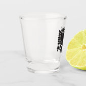 黒アルバニアイーグルショットグラス ショットグラス (左)