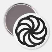 黒アルメニアの永遠のシンボル(白) マグネット (正面/裏面)