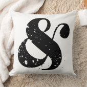 黒アンパサンド クッション (ブランケット)