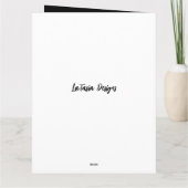 黒ア縁どフリカの娘誕生日 カード (裏面)