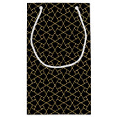 黒イスラームクールパターン小抱き枕 スモールペーパーバッグ (裏面)