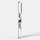 黒インクのサムライウサギ戦士 Case-Mate iPhoneケース (裏面 / 右)