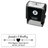 黒インク カスタム名 返送先住所 セルフインキングスタンプ (インサイチュ)