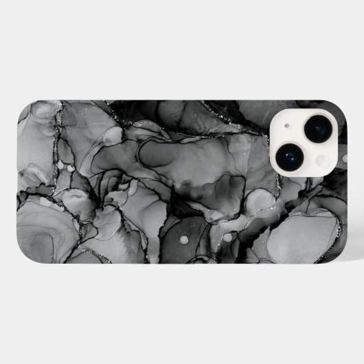 黒インク Case-Mate iPhoneケース (裏面 (横))
