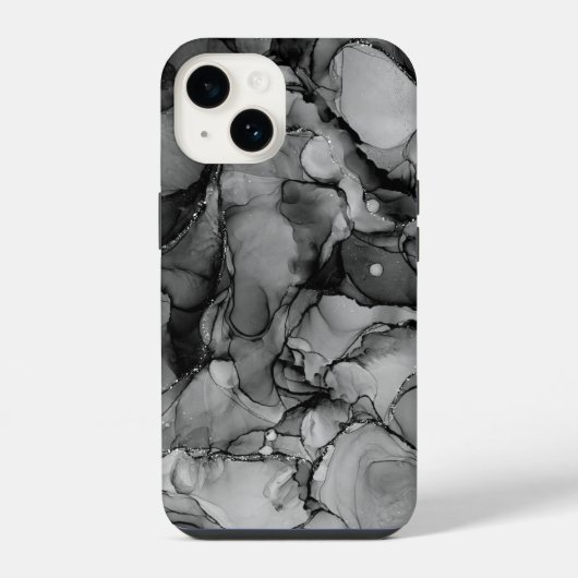 黒インク iPhoneケース (裏面)