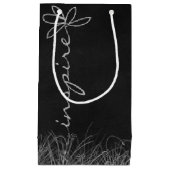 黒インスパイア文字 スモールペーパーバッグ (正面)