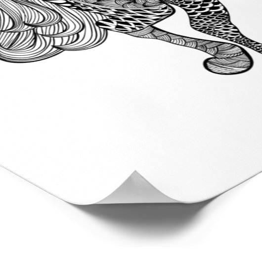 黒インスパイア馬2 ポスター (角)