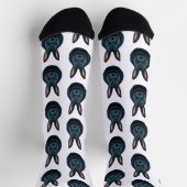 黒ウサギ ソックス (上部)