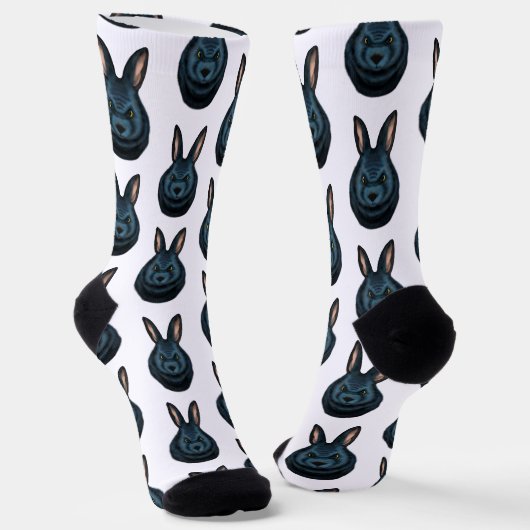 黒ウサギ ソックス (傾斜あり)