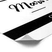 黒エギー抽象芸術破れた写真卒業 ポスター (角)