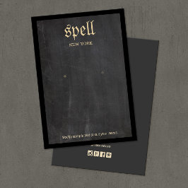 黒エジカッコいいー素朴・イヤリング表示カード