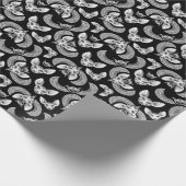 黒エジプト猫ゴシック ラッピングペーパー (角)