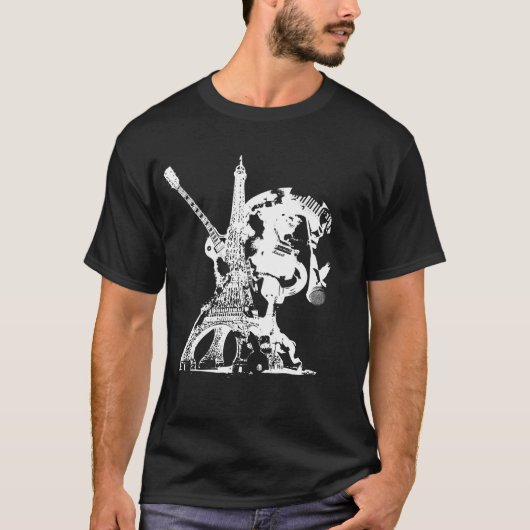 黒エッフェル Tシャツ (正面)