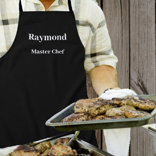 黒エプロン無地の- – パターンなし エプロン