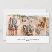 黒エレガントいクリスマス書道の台本校 シーズンカード (裏面)