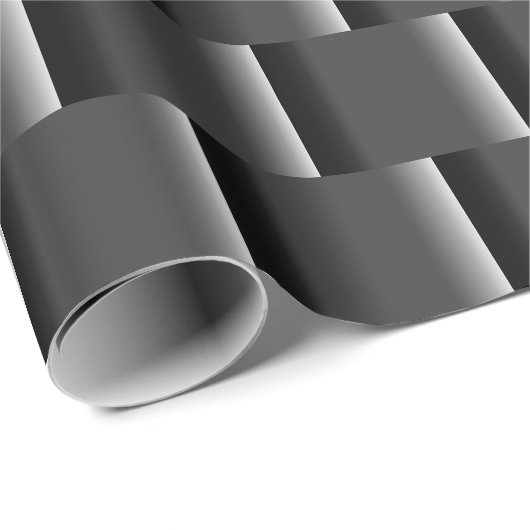 黒エレガントからグレーの大グラデーションきな抽象芸術 ラッピングペーパー (ロールコーナー)