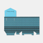 黒エレガントとティール（緑がかった色）ブルー結婚ズ フェイバーボックス (折り畳みなし)