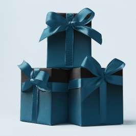 黒エレガントと海ブルーのティール（緑がかった色）グラデーション ラッピングペーパー