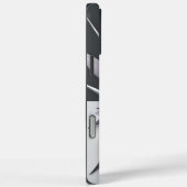 黒エレガントと灰色の花のデザイン Case-Mate iPhoneケース (裏面 / 右)