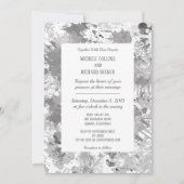 黒エレガントと灰色 招待状 (正面)