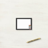 黒エレガントと白のかわいいパンダのクマの漫画 ポストイット (デスク上)