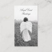 黒エレガントと白のエンジェルカー読ド 名刺 (正面)