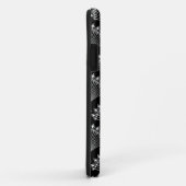 黒エレガントと白のオーナメントインart decoスタイル Case-Mate iPhoneケース (裏面/右)