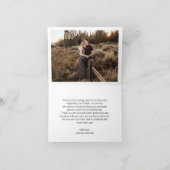 黒エレガントと白のクラシック カード (内部)