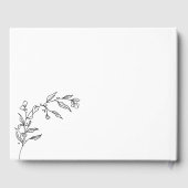 黒エレガントと白のクレスト ゲストブック (裏面)