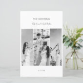 黒エレガントと白のコラージメニュー (スタンド正面)