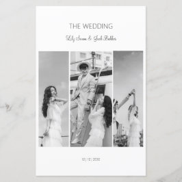 黒エレガントと白のコラージメニュー